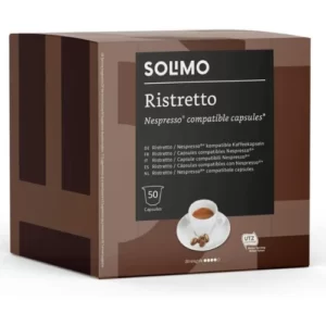 Solimo café Ristretto compatible con Nespresso 100 unidades